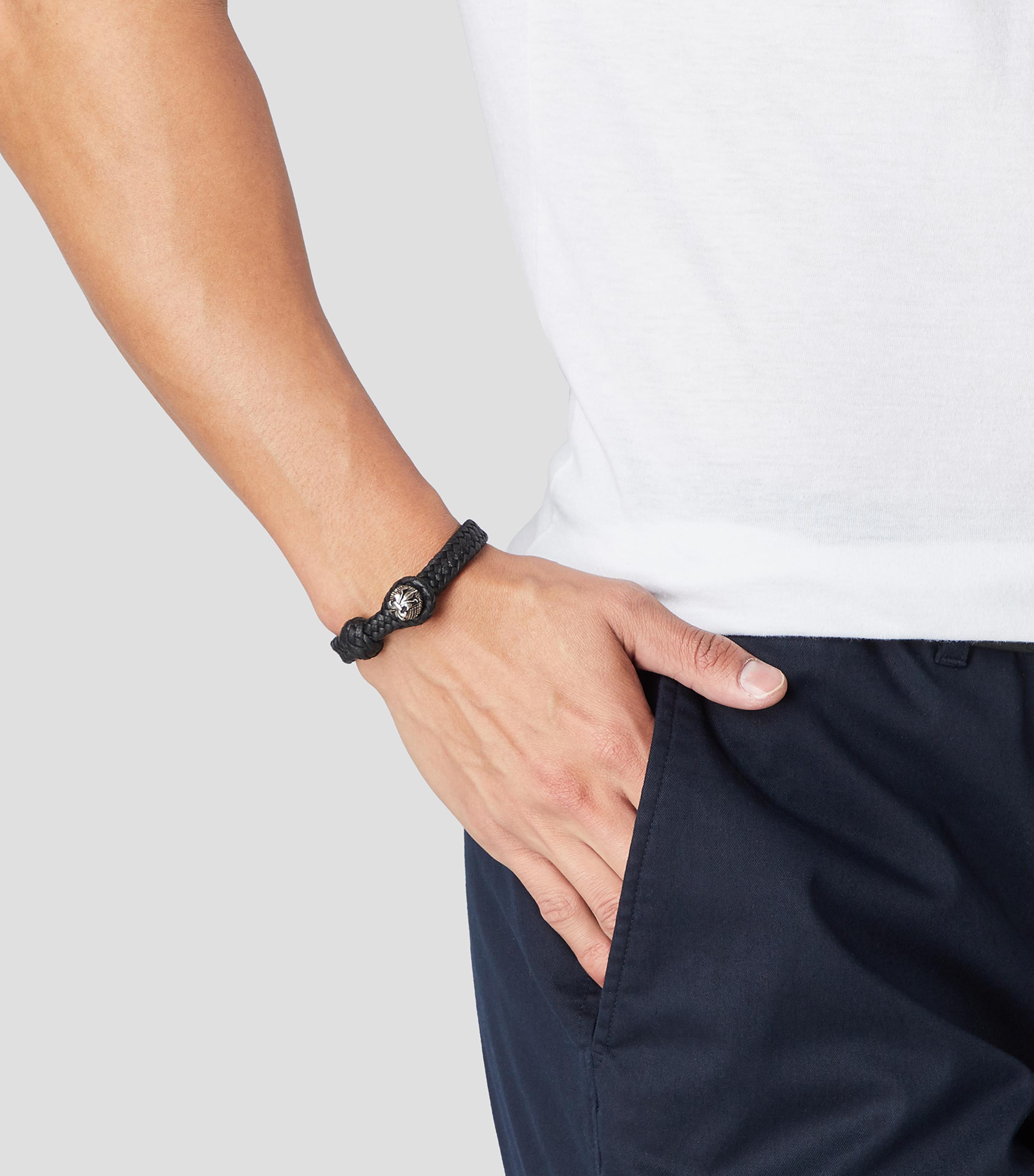 Pulsera en piel Hombre